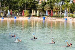 Aqua fitness in the Wave Lagoon - Accommodation BNB